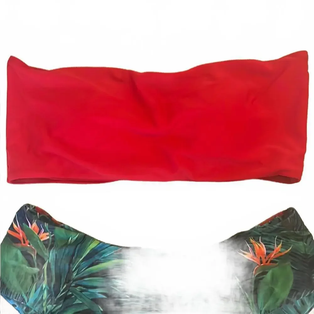 Tropical Print High-Waisted Bikini Set NWOT - Picture 5 of 8
